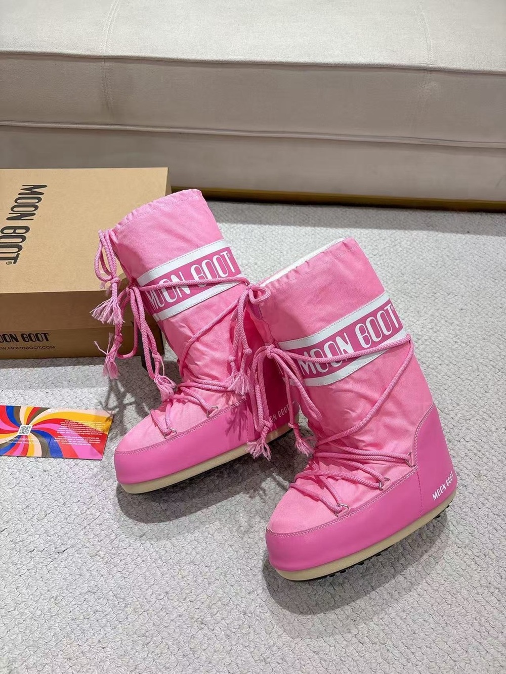 Moon Boot Women’s Bubblegum Pink Winter Boots